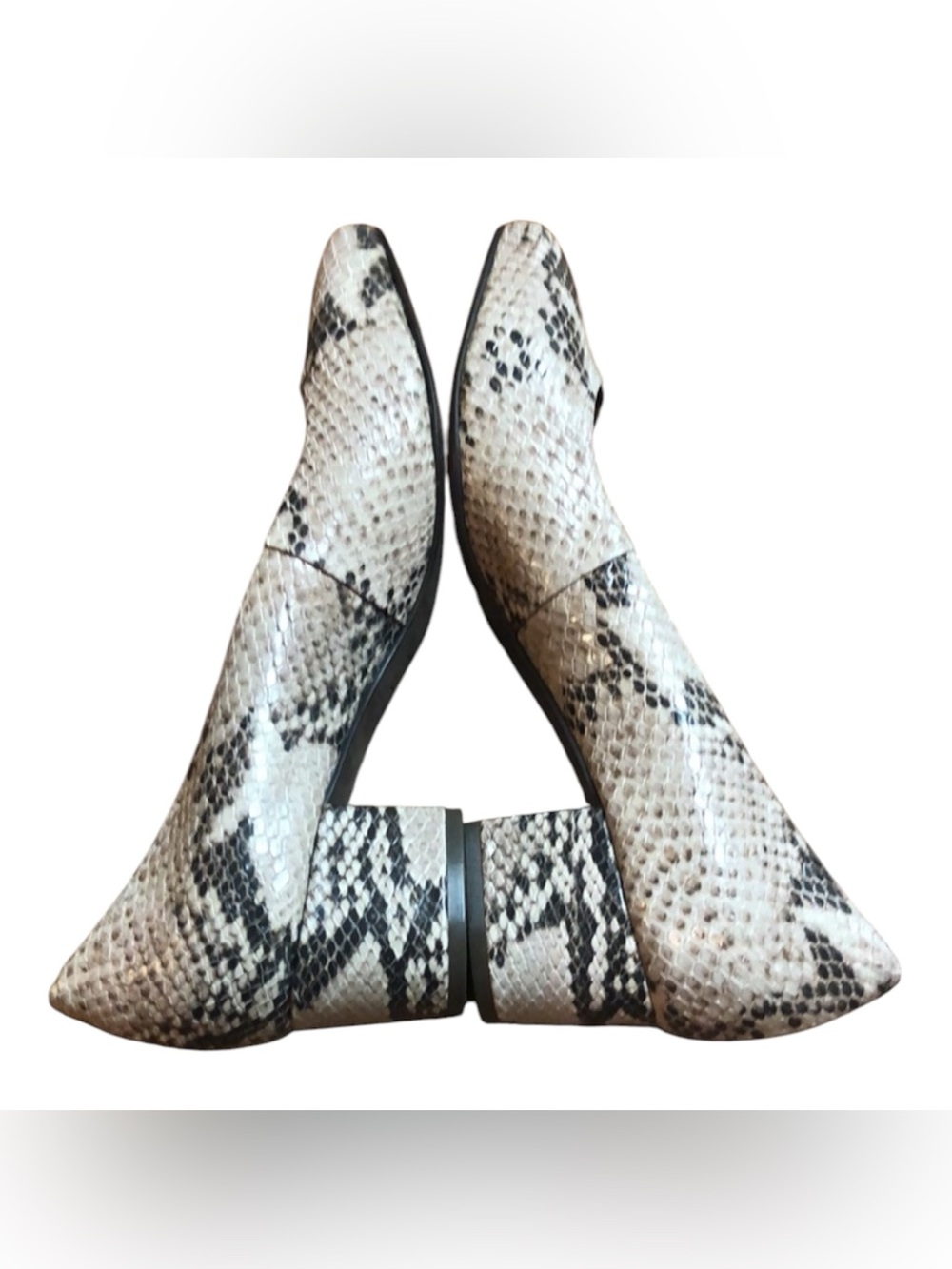 Tory Burch Women's Snake-Print Ballet Flats - Neutral - Picture 2 of 5